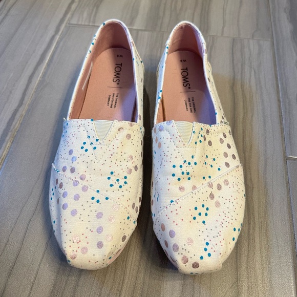 Toms Shoes - Toms polka dot alpargata - barely worn!